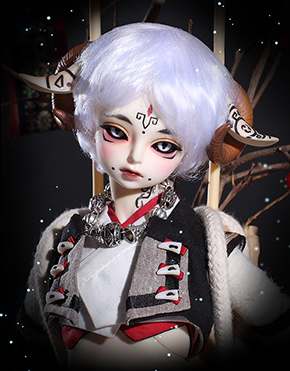 龙魂人形社 上古传说 白灵<黑化状态>  4分娃 古风BJD娃娃