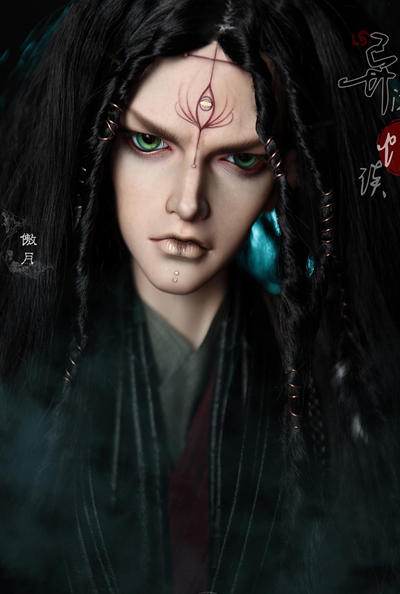 龙魂人形社 异闻卷轴 鬼王·傲月 叔 古风BJD娃娃