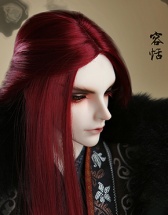 三分酒红色长发（WG3-0046）
