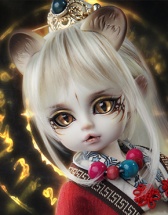 龙魂人形社 上古传说 西方幼白虎·琅 6...