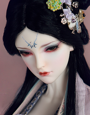 三分黑长直假发WG3-0049