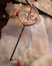 BJD三分团扇--《寄花辞》