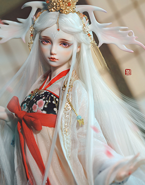 龙魂人形社 上古传说 九色鹿人版  3分女娃 古风BJD娃娃
