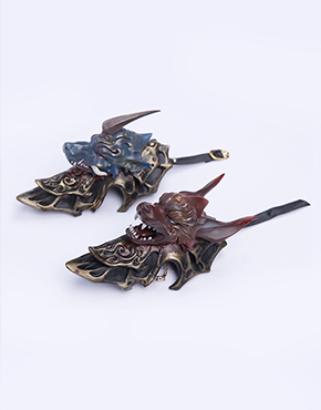 噬月肩甲一套（FH093，包括狰首·甲、犼首·甲，含妆，含手工）噬月天狗·玱玦