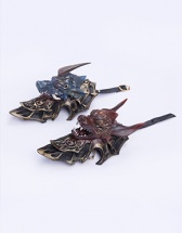 噬月肩甲一套（FH093，包括狰首·甲、犼首·甲，含妆，含手工）噬月天狗·玱玦