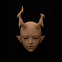 饕餮兽版 素头与战损兽角展示