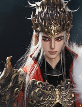 【限时全套】龙魂秦琼 搜神传记裸娃75/77bjd娃娃古风正版男娃